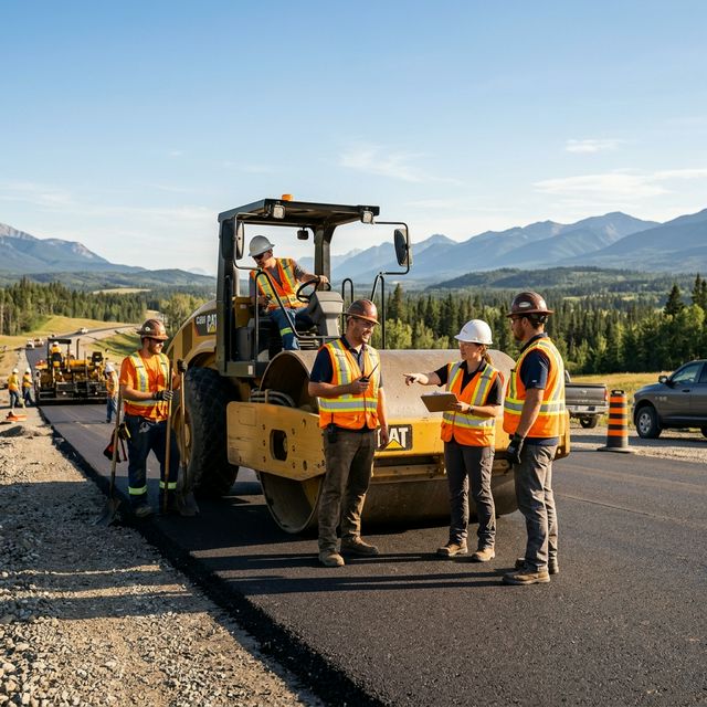 Express Asphalt team at work